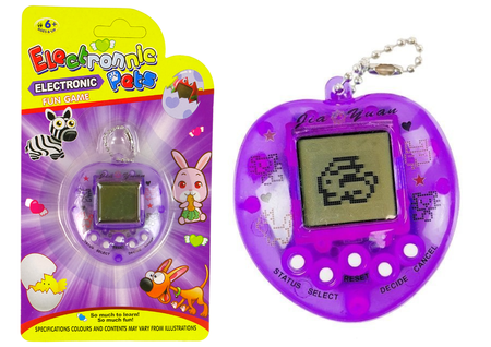 Gra Elektroniczna Tamagotchi Zwierzątko Fioletowa