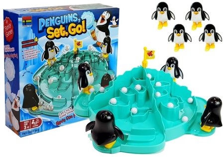 Gra Zręcznościowa Pingwiny na Lodowcu Podbijanie Piłek 