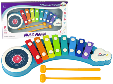 Kolorowe Cymbałki Bębenek Dla Dzieci Muzyka 