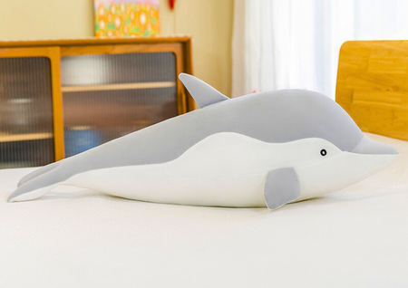 Maskotka Pluszowy Delfin Szary 50 cm