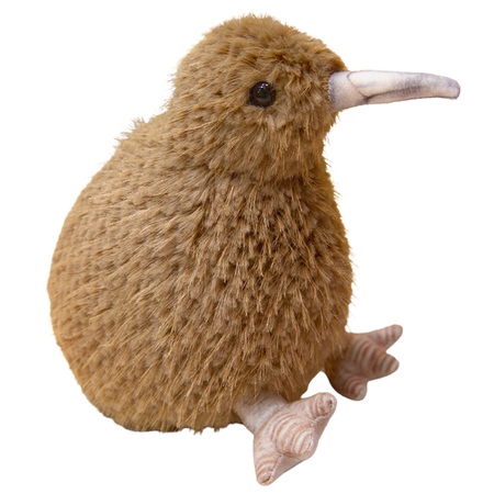 Pluszowy Ptak Kiwi Pluszak Maskotka Przytulanka Jasnobrązowy 17cm