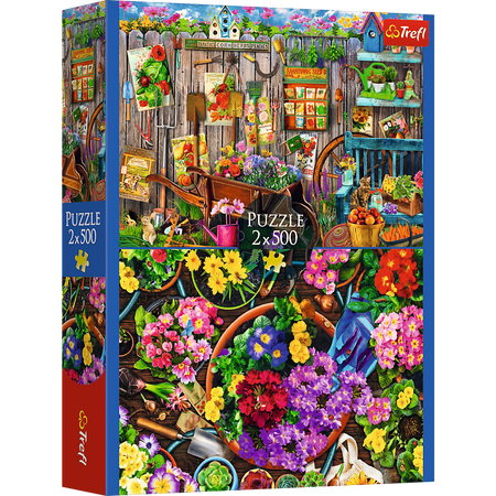 Puzzle - 2x500 - Prace w ogrodzieFSC Mix 70% 37529