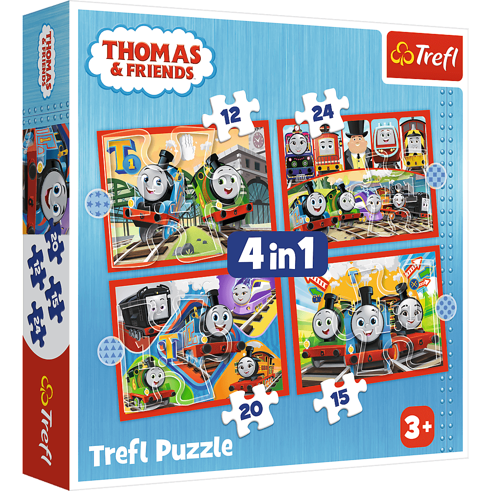 Puzzle - "4w1" - Odjazdowy Tomek Trefl  34619