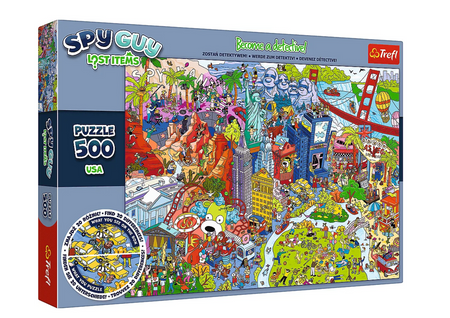 Puzzle Spy Guy Lost Items 500 el. USA Trefl 37480