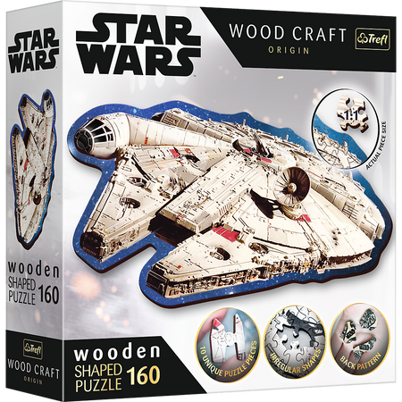 Puzzle drewniane Star Wars 160 el. Sokół Millennium Trefl 20189