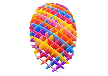 Zabawka Tęczowa Antystresowa Elastyczna Sensoryczna Kolorowa 10cm 