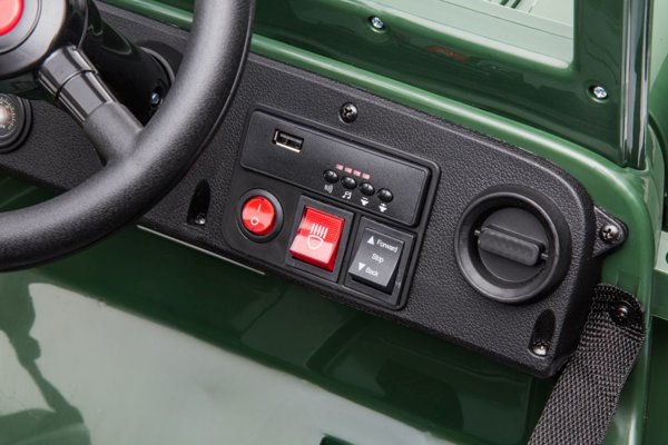 Auto Na Akumulator JH-103 Wojskowa Zieleń 4x4