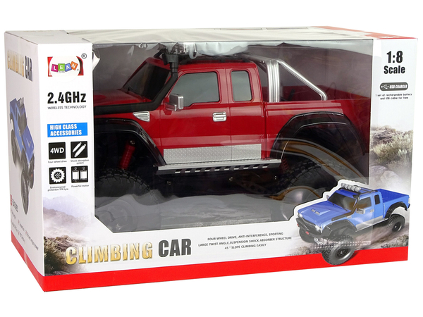 Auto Off- Road R/C 2.4G Climbing Car 1:8 Czerwony 4x4	