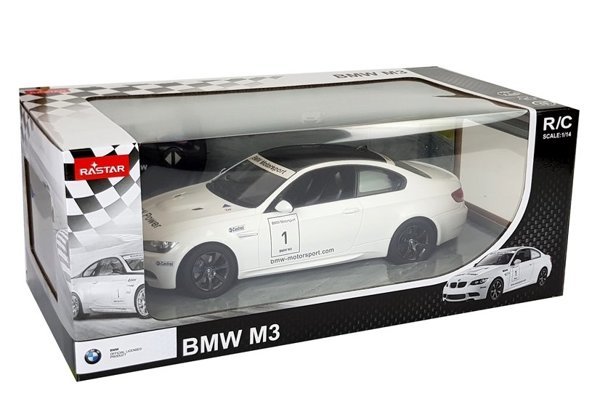 Auto R/C BMW M3 Rastar 1:14 Biały na Pilota