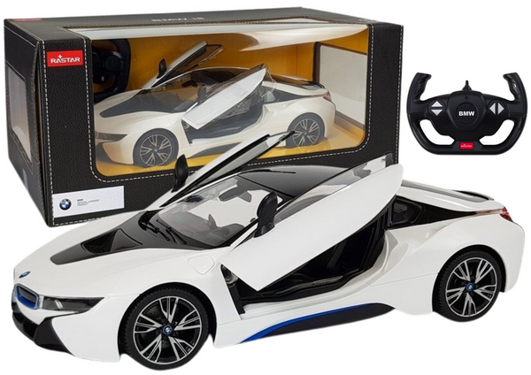 Auto R/C Sportowe Zdalnie Sterowane BMW i8 Rastar 1:14 Biały