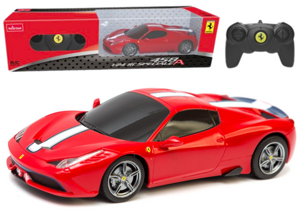 Auto Sportowe RC 1:24 Zdalnie Sterowane Ferrari 458 Speciale Czerwone