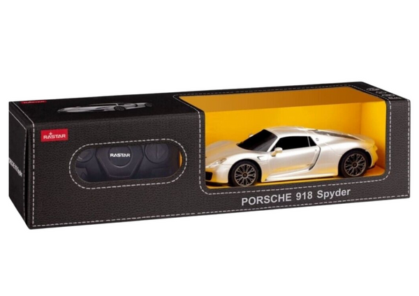 Auto Sportowe RC 1:24 Zdalnie Sterowane Porsche 918 Spyder Srebrne