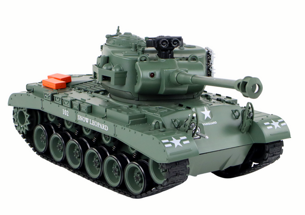 Czołg Leopard RC Zdalnie Sterowany Armata  1:18 Szary 