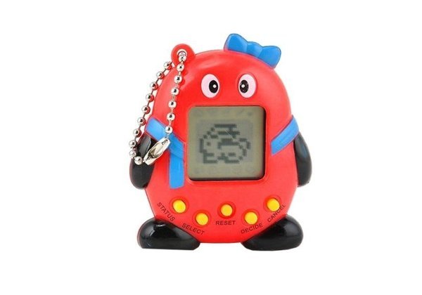 Elektroniczne Zwierzątko Tamagotchi z Kokardką Czerwone