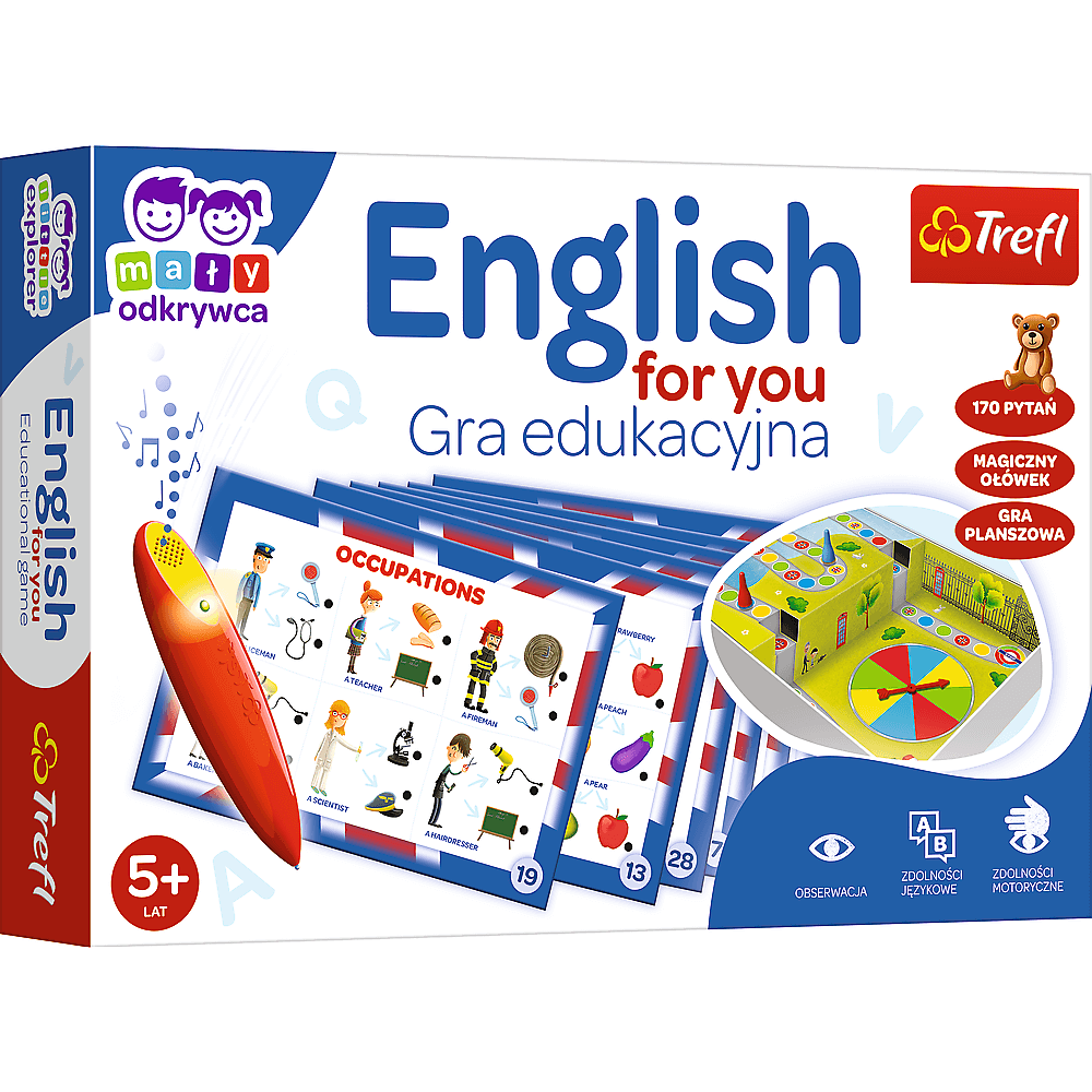 Gra Edukacyjna English for you Magiczny ołówek Trefl 02113