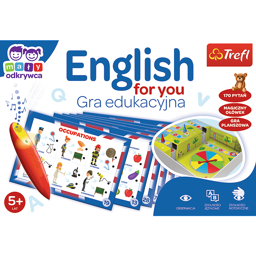 Gra Edukacyjna English for you Magiczny ołówek Trefl 02113