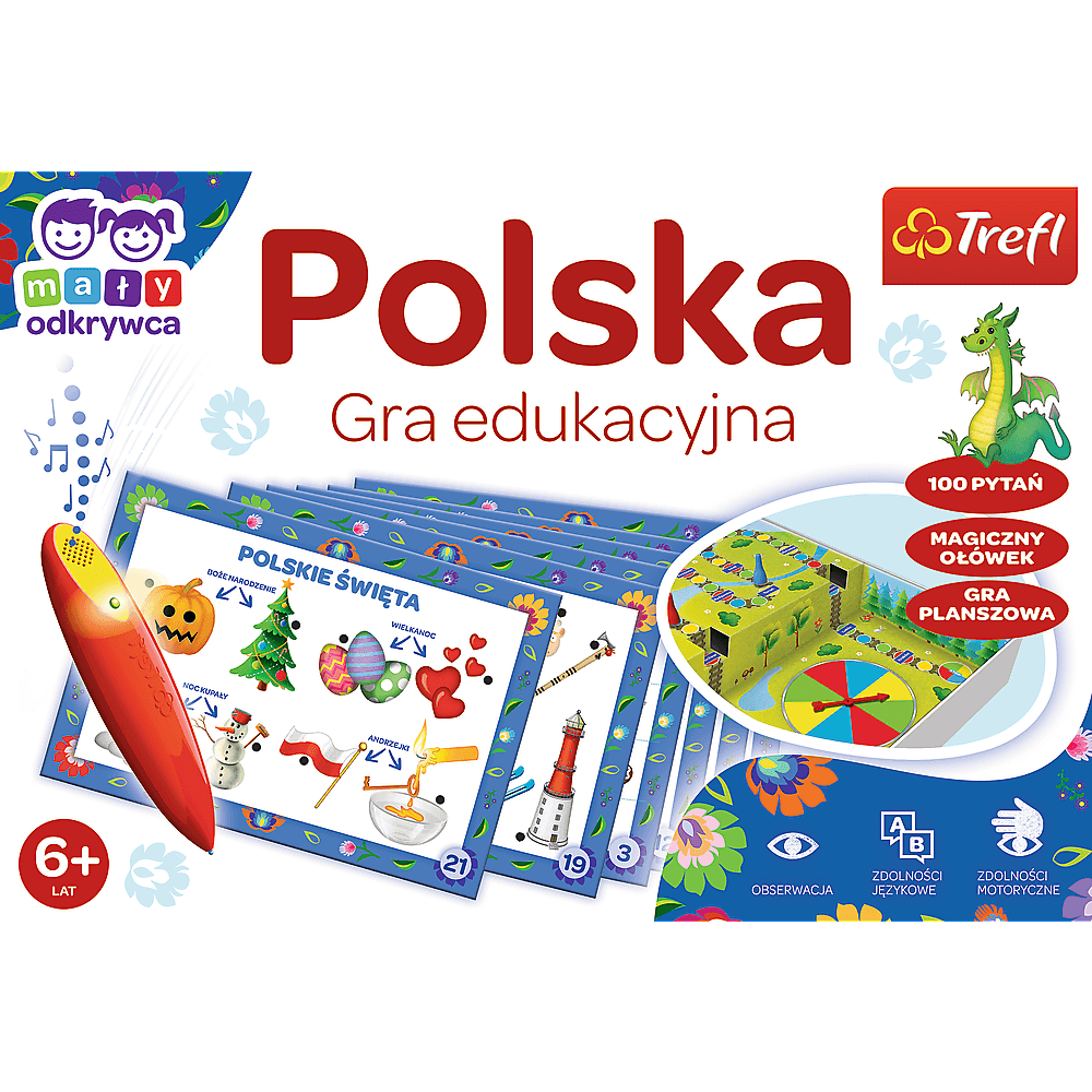 Gra Edukacyjna Polska Magiczny ołówek Trefl 02114