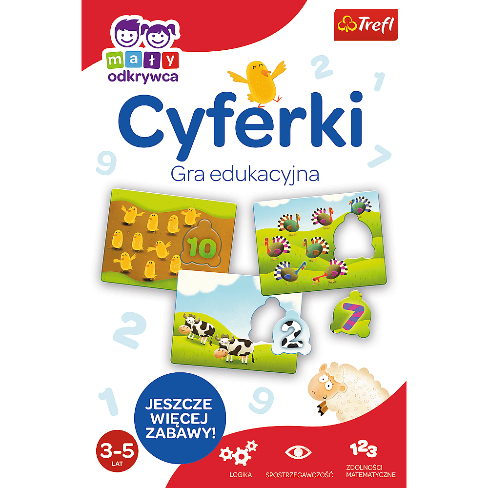 Gra edukacyjna Cyferki z Serii Mały Odkrywca Trefl 01946