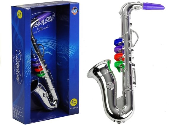Instrument Muzyczny Saksofon Srebrny