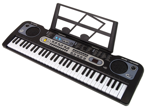 Keyboard z Mikrofonem Instrument Muzyczny Czarny