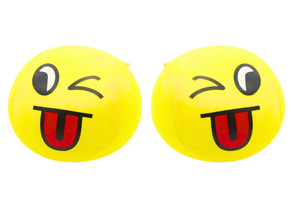 Miękka Piłeczka Piłka Buźka Emoji Żółta 9cm