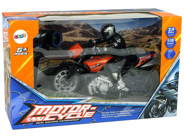 Motor Sportowy R/C 2.4G Zasięg 35 m 1:10 Pomarańczowy 