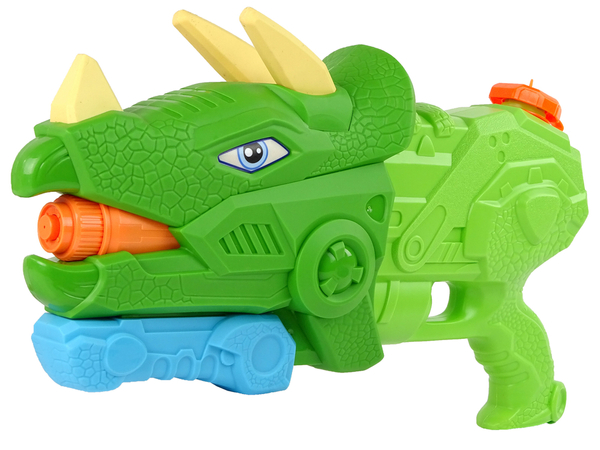 Pistolet Na Wodę Dinosaur Triceratops 1330 ml Zielony Zasięg 8 m 