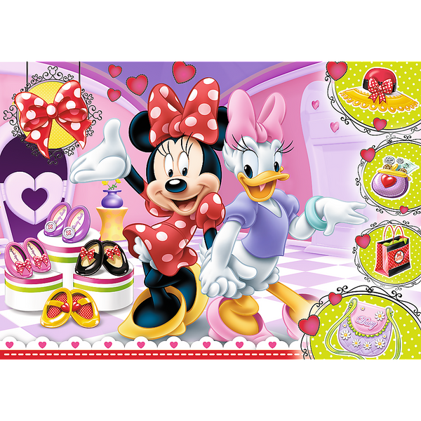 Puzzle 100 el. Minnie i błyskotki Trefl 14820