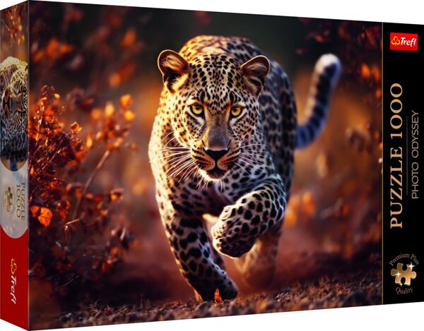 Puzzle- "1000 Premium Plus" - Photo Odyssey: Dziki Leopard Trefl 10818