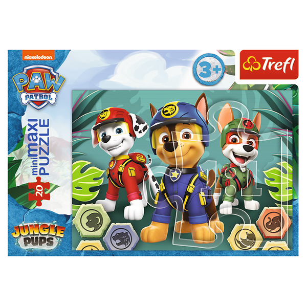 Puzzle - "20 miniMaxi" - Wesołe pieski Psi Patrol Trefl 56038