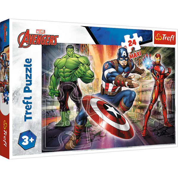 Puzzle - "24 Maxi" - W świecie Avengersów Trefl 14321