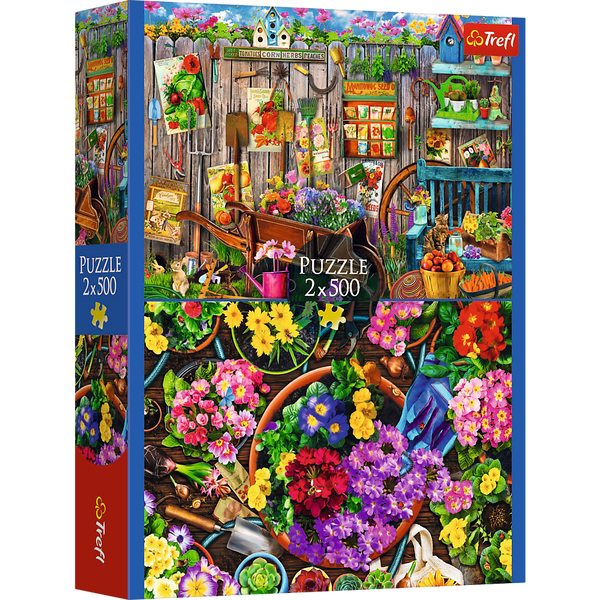 Puzzle - 2x500 - Prace w ogrodzieFSC Mix 70% 37529