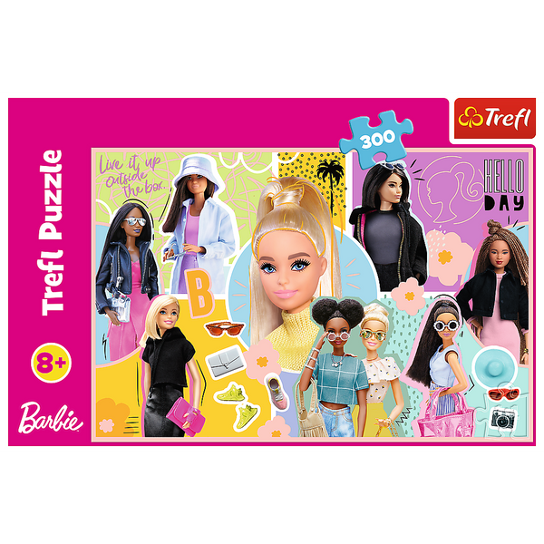 Puzzle - 300 - Twoja ulubiona Barbie - Mattel, Barbie 23025