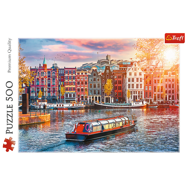 Puzzle 500 el. Amsterdam, Holandia Trefl 37428