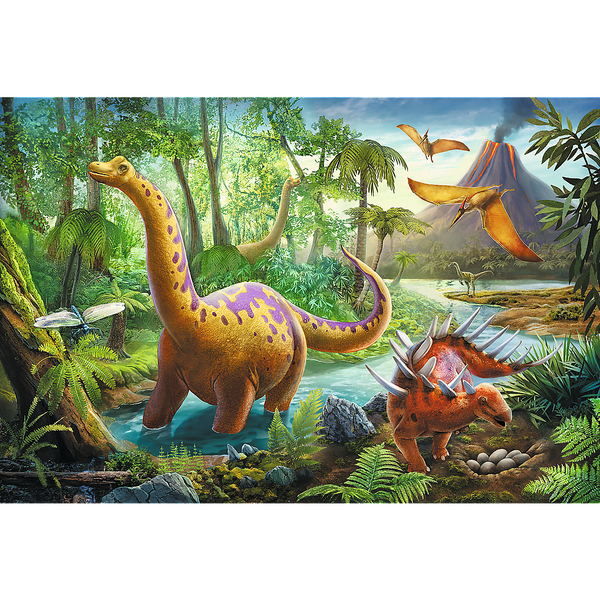 Puzzle 60 el. Wędrówka dinozaurów 17319