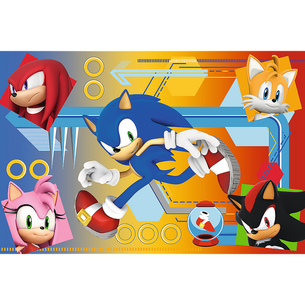 Puzzle Sonic 60 el. Sonic w akcji 17387