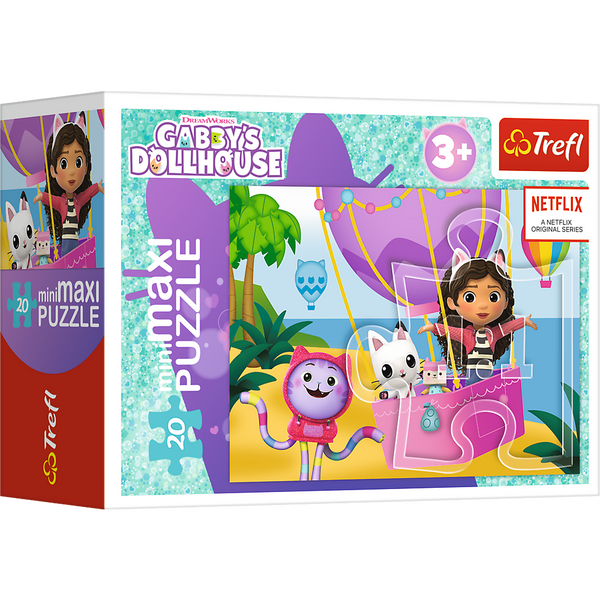 Puzzle - ''miniMaxi" - Kolorowy dzień Gabby / Universal Gabby's Dollhouse Trefl 56041