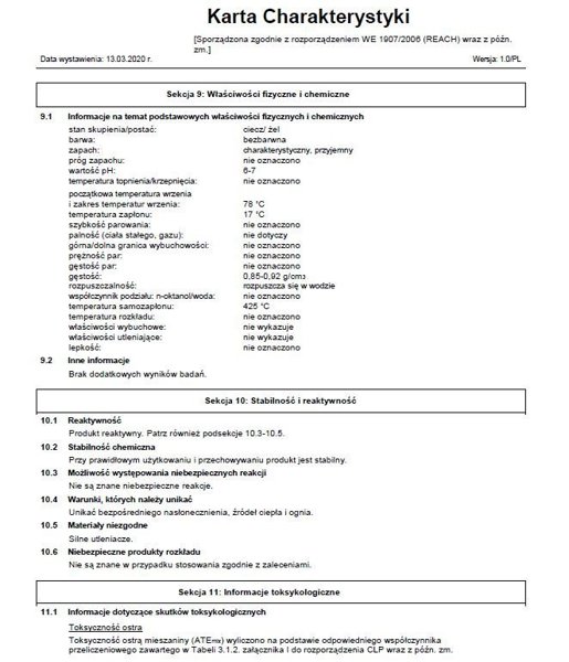 Żel do Dezynfekcji Rąk Antybakteryjny 70% 100ml