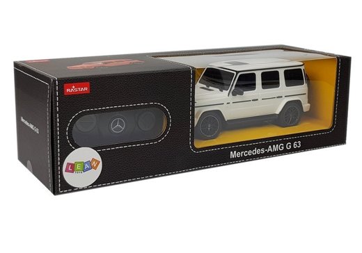  Auto Mercedes AMG G63 Zdalnie Sterowany R/C 1:24  Biały 2.4 G 