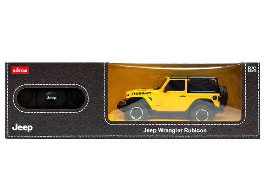 Auto R/C 1:24 Zdalnie Sterowany JEEP Wrangler JL Rubicon Żółty