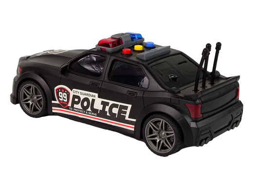 Auto Sportowe Policja 1:16 Czarny Dźwięk 