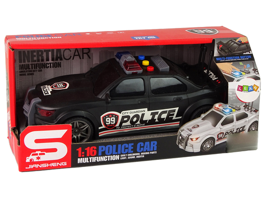 Auto Sportowe Policja 1:16 Czarny Dźwięk 