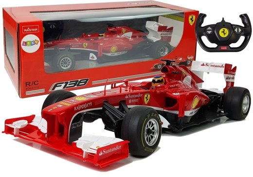 Auto Wyścigowe Bolid Formuła 1 Ferrari F138 Czerwony 1:12 2.4G 