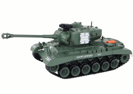 Czołg Leopard RC Zdalnie Sterowany Armata  1:18 Szary 