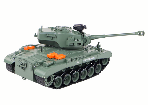 Czołg Leopard RC Zdalnie Sterowany Armata  1:18 Szary 