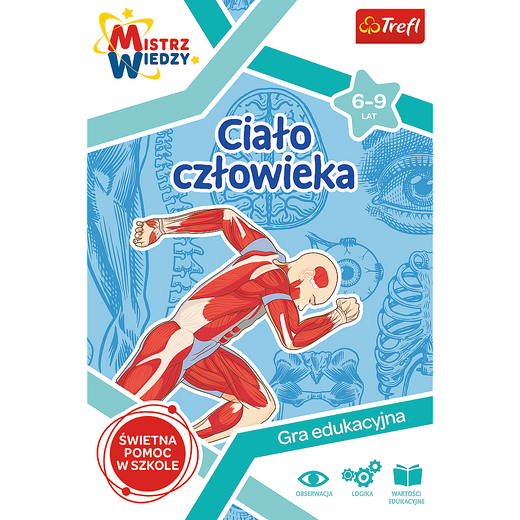 Gra Edukacyjna Ciało człowieka/ Mistrz Wiedzy Trefl 01957