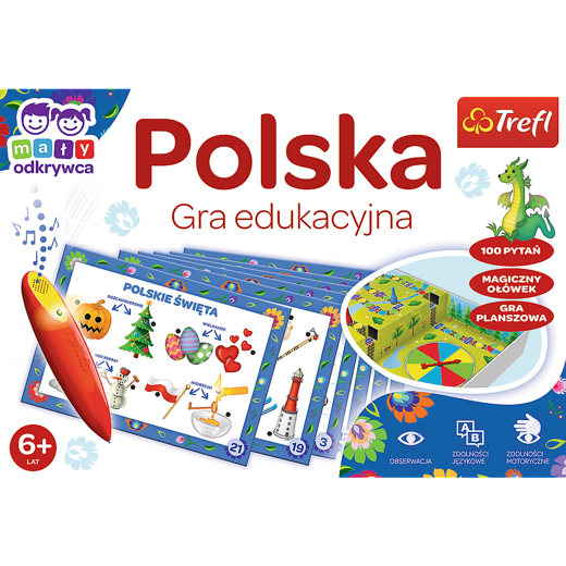 Gra Edukacyjna Polska Magiczny ołówek Trefl 02114