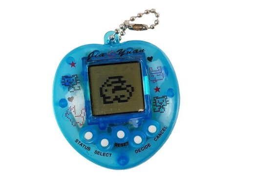 Gra Elektroniczna Tamagotchi Niebieska z krótkim łańcuszkiem 