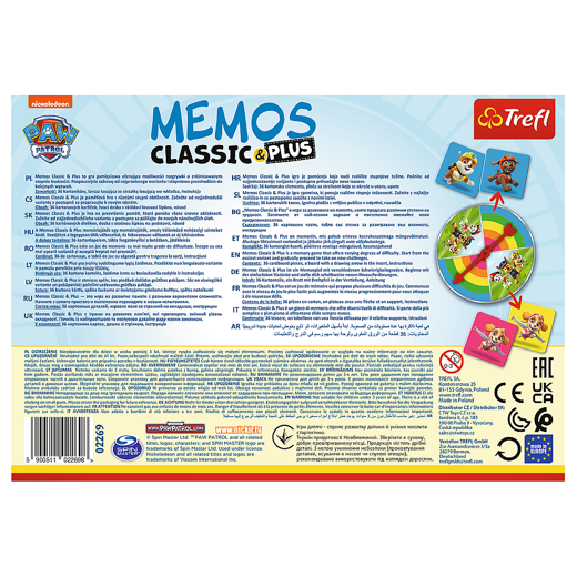 Gra Memos Classic i Plus Psi Patrol Trefl 02269