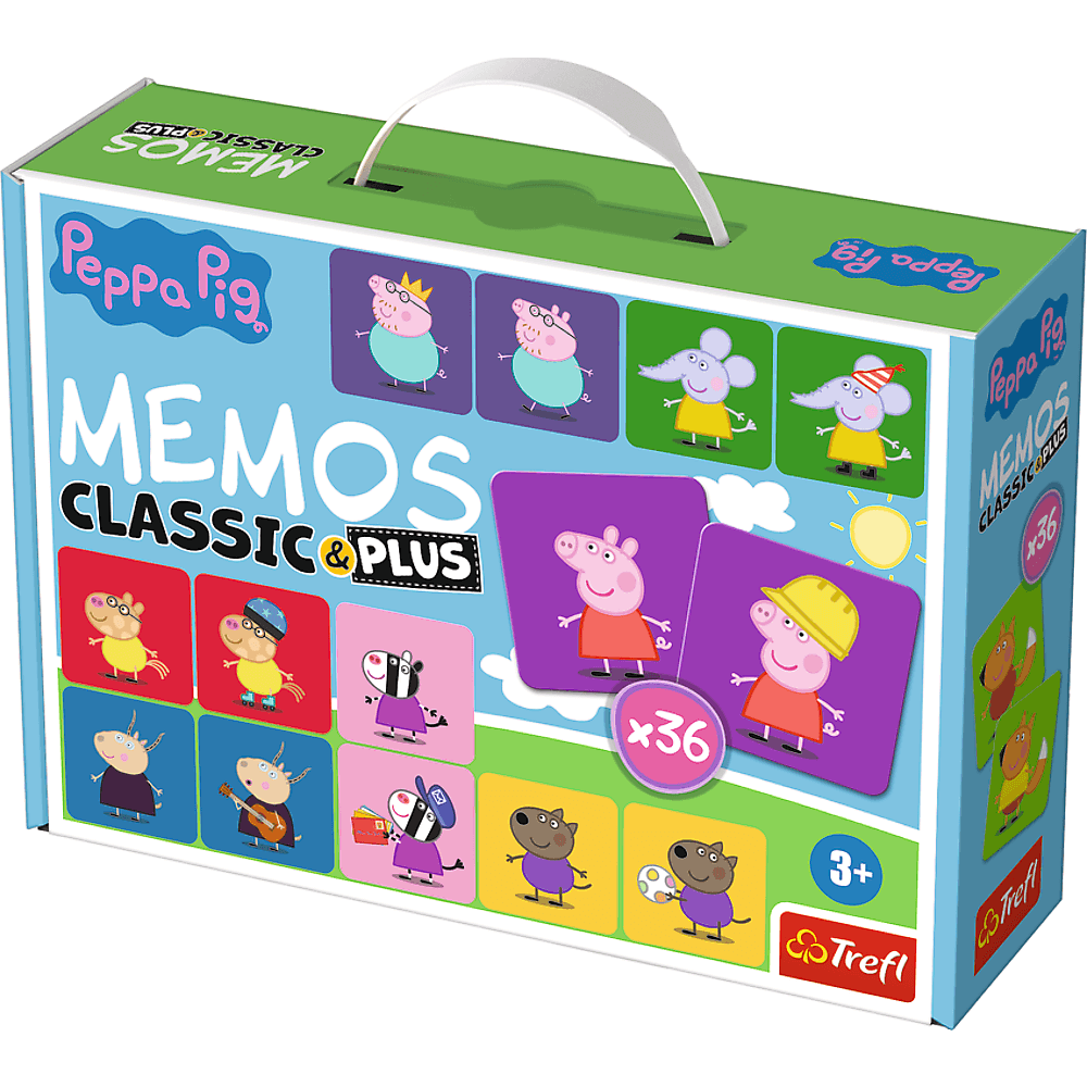 Gra Memos Classic i Plus, Świnka PeppaTrefl 02270